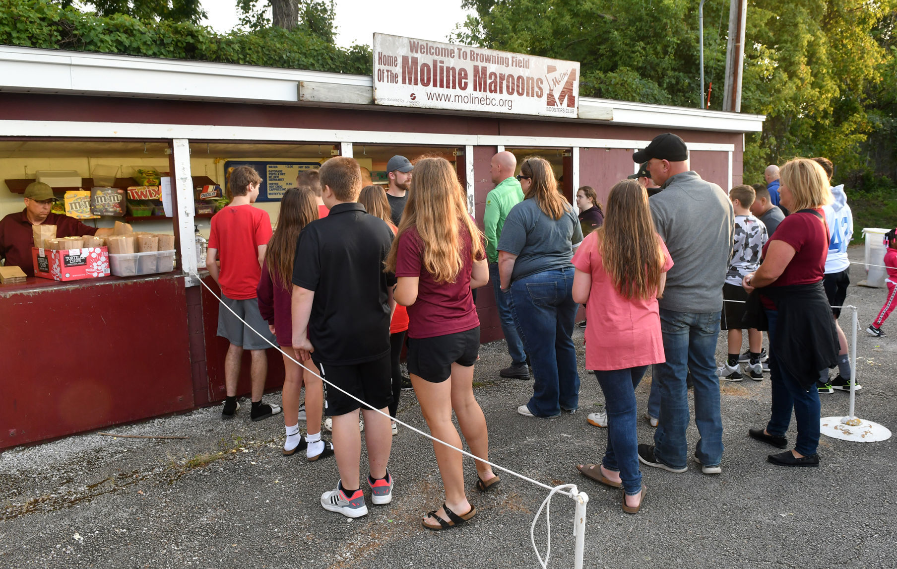 Friday Night Lights, at Moline football game